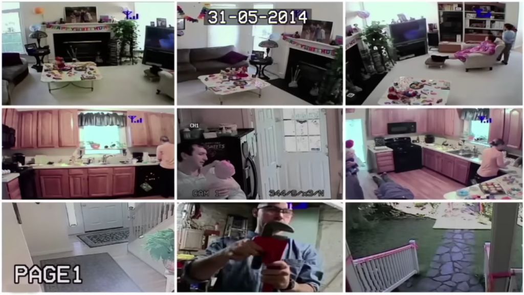 Extrait de la vidéo surveillance de la maison